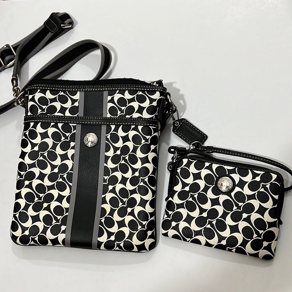 Coach crossbody AND matching wallet